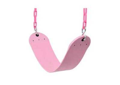 China Pink Commercial Belt Swing Seat , Flexible Children Swing EVA Material For Kids for sale