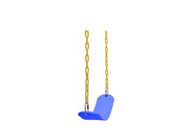 China Playsets Deluxe Outdoor Child Swing Belt Simple Assembly with Coated Chain for sale