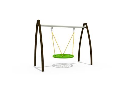 China Tamaño de encargo determinado del oscilación del juego de los niños del jardín, sistema simple del oscilación con el oscilación redondo Seat en venta