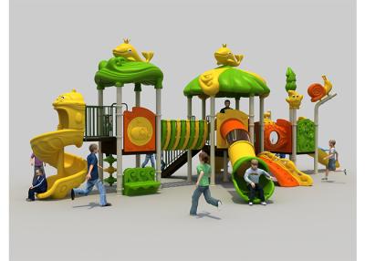 China Residential Childrens Plastic Slide Set , Outdoor Play Equipment For Kids for sale