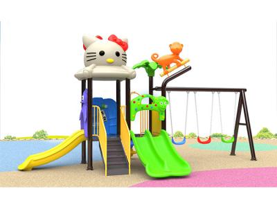 China EN1176 Plastic Swing And Slide Set for sale