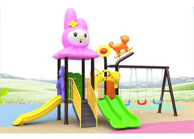 China Escalera galvanizada parque los 650*500*280cm Playsets plástico al aire libre de los patios traseros en venta