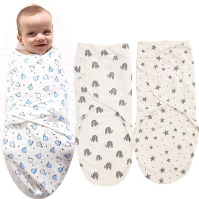 China Sustainable Adjustable Soft Newborn Baby Cotton Envelope Blanket Blanket Infant Sleep Sack for sale