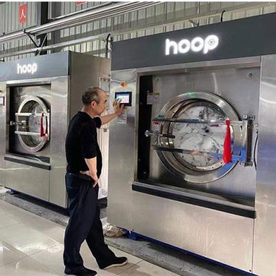 China Industrial Folding Machine Laundry Drying Machine Textile Circle Laundry Washing Machine Washer Seal Puller for sale