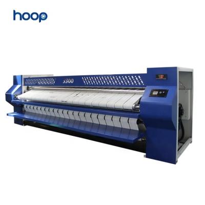 China Automatic Single Roller Flat Ironing Machine Work Ironer In Laundry Folding Machine Ironing 4160*1250*1420mm for sale