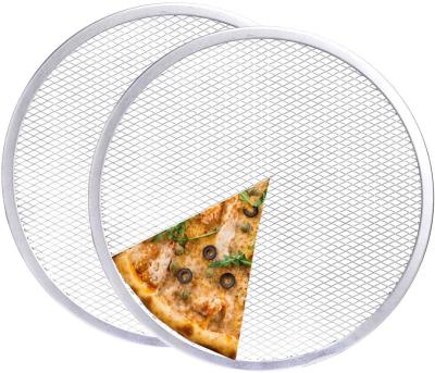 China Viable 6-18 Inch Pizza Screen Mesh Pizza Pan Aluminum Alloy for sale