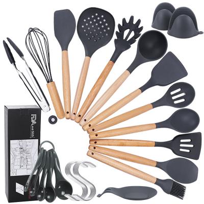 China Viable Made in China Wholesale Nonstick Spatula Spoon Tool Kit Kitchen Utensils Kit for sale