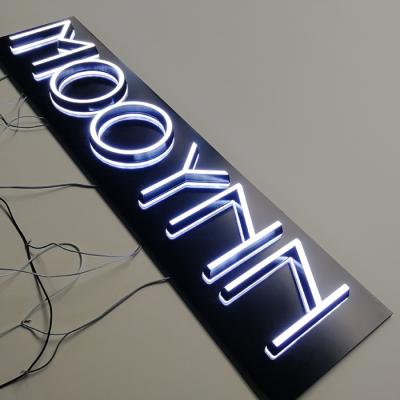 China Outdoor Acrylic Led Electric Chain Stores Hotel Letter Sign Board for sale