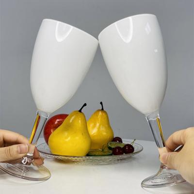 China Factory Wholesale Premium Glass Goblet Cup BPA Free Wine Glasses Clear Goblet Glass Cups Colored Vintage Wine Goblet Unbreakable Drinking Glasses for sale