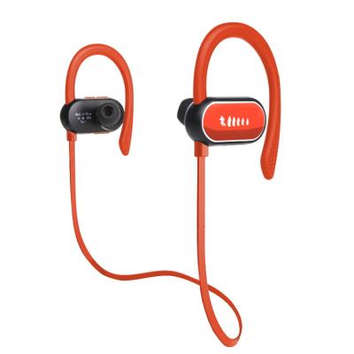 China New Sports Pedometer Heavy Waterproof Wireless BT Neckband Band Heavy Duty Wireless Ear Hook Bass Earbuds Ear Hook Working Hanging Earphone for sale