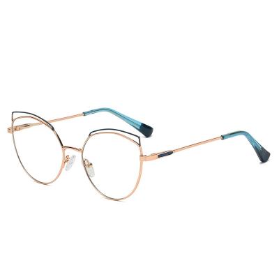 China Fashion Prescription Fashion Myopic Reading Glasses For Wholesale Custom Metal Optical Eyewear Glass Anti Myopia Glasses Anti Blue Light Prescription Glasses for sale