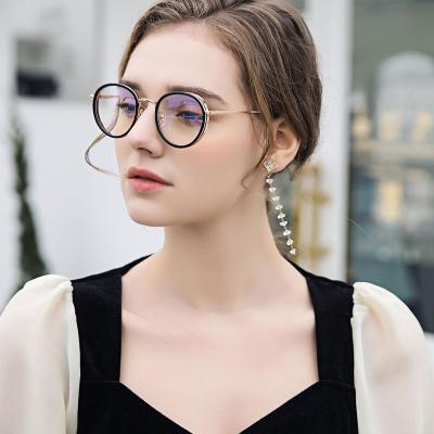 China New Arrival China Wholesale Blue Light Myopic Prescription Reading Glasses Blocking Tr90 Glasses Round Optical Sight Glasses For Women Eyeglasses for sale