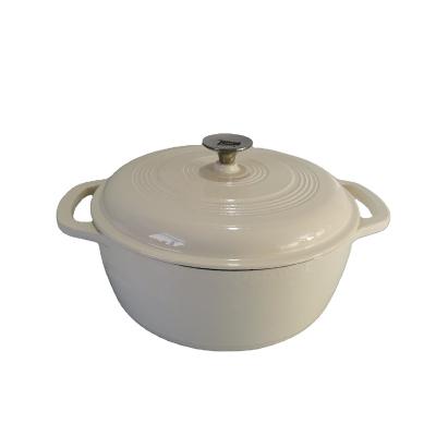 China Sustainable Cast Iron 6QT Enamel POT for sale