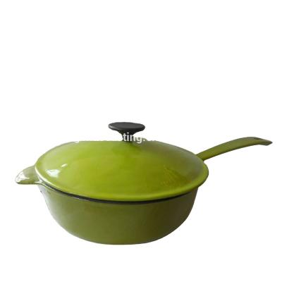 China Sustainable Cast Iron Enamel Sauce Pan for sale