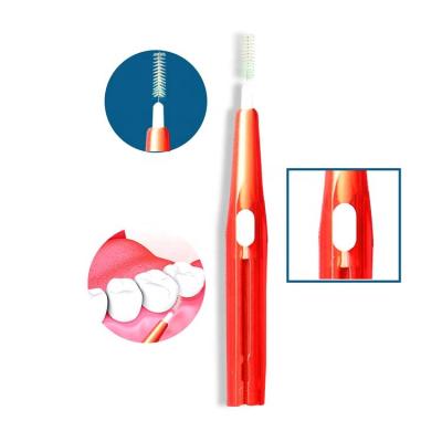 China Flexible Durable Proxabrush Durable Interproximal Intermediates Gum Brush Stainless Steel Wire Toothpick Adult Oral Cleaning Interdental Brushes for sale