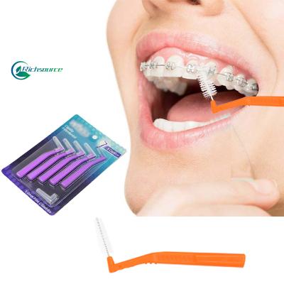 China Antibacterial Plant Brush Disposable Interdental Teeth Stick Toothpicks Floss Pick Oral Gum Teeth Cleaning Care for sale