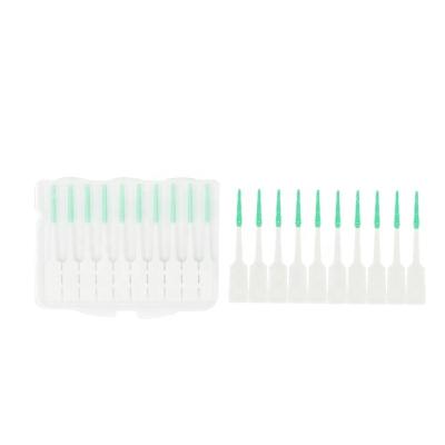 China Factory Sale Deep Teeth Whitening Portable Soft Interdental Brushes Picks Ear Custom Clean Good Pick Gum Pack Tooth Dual Silicone Pick for sale