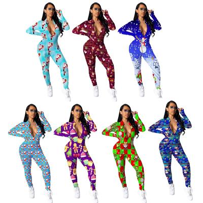 China Onesie 2021 QUICK DRY New Arrival Women Christmas Pajamas Overalls for sale