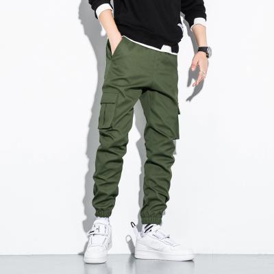 China Viable Z15 Men Pants Thick Fleece Joggers Pocket Male Casual Loose Sport Trousers Sweatpants Cargo Warm Pants for sale