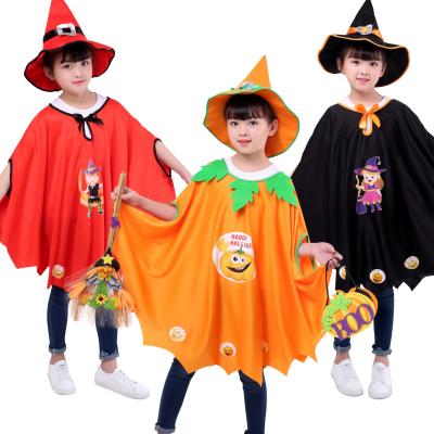 China Polyester Children's Coat Korean Children's Witch Coat Performance Costume Stage Magician Pumpkin Coat for sale