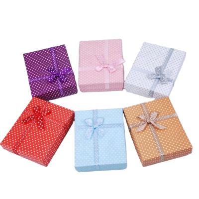 China Jewelry Packaging Ring Earring Packaging Candy Color Cardboard Case Maker Cute Paper Jewelry Box for sale