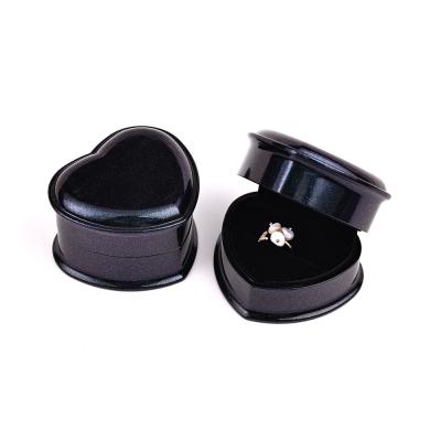 China Eco-friendly Custom Logo Heart Shape Ring Box LED Jewelry Gift Box Jewelry Packaging Box for sale