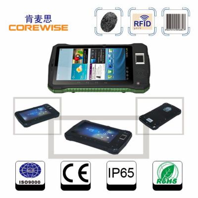 China rugged IP65 android 4.1 tablet pc with HF RFID reader,fingerprint reader,1D/2D barcode scanner optional for sale