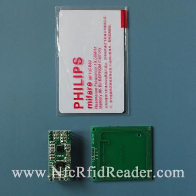 China Mifare 1k Ntag216 Type A 13.56M NFC RFID Reader , contactless card reader for sale