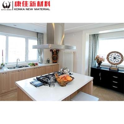 China Cheap high quality conventional pure white nano white marble stone countertops kitchen luxury cheap nano white marble stone kitchen countertops for sale