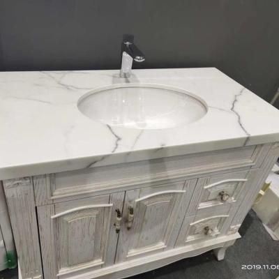 China Factory Carrara Marble Countertop Luxury Wash Basin Sink for sale