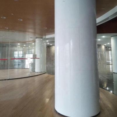 China Phoenix Solid Gold Super White Nano Glass Indoor Columns for sale