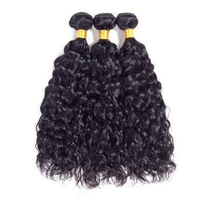 China Jerry Curl Natural Color Water Wave Cuticle Aligned Virgin Hair 100 Brazilian Remy Hair Hair Extension for sale