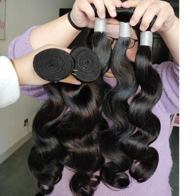 China 9A Virgin Silky Straight Cheap Double Wave Mink Brazilian Hair Silky Straight Weave Vendor Hair Extension Bundles With Closure for sale