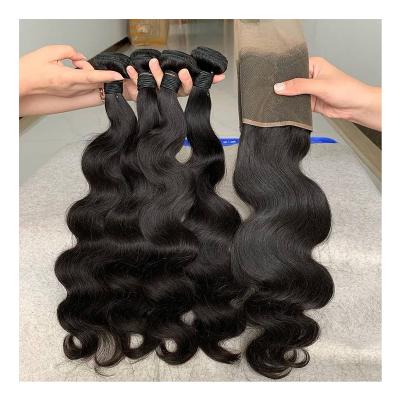 China Wholesale Brazilian Body Wave Body Wave Remi Vendors Raw Curly Blend 100% With Closure Virgin Bundles Hair for sale