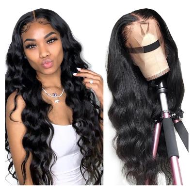 China Glueless Lace Front Body Wave 10A Natural Hairline Hairline For Color Women Ombre Brazilian Virgin Hair 360 Hair Wigs for sale