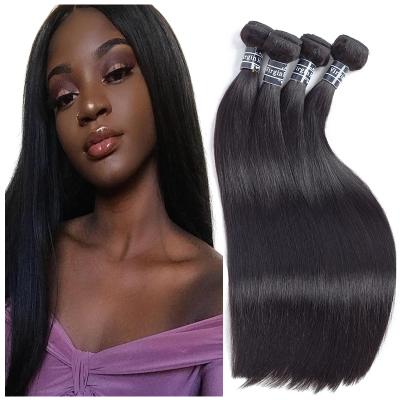 China Cheap Natural Color 28 Silky Straight Wave 30 Inch Brazilian Straight Weave Cuticle Aligned Raw Hair Bundles With Closure for sale