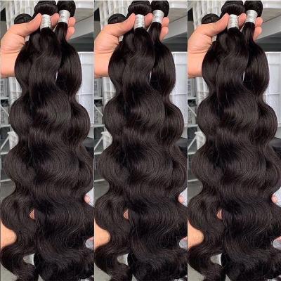 China Gift 3Pcs Free Straight Lace Closure Soft Thick Thick Shedding Wholesalers Barely Grade 9A Virgin Hair Weave Raw Bundles for sale