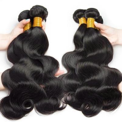 China Factory Wholesale Cheap Barely Shedding Soft Thick Smooth Virgin Virgin Hair Cuticle Aligned Strong Weft Wave Mink Hair Natural Color Body Wave Hair Bundles for sale