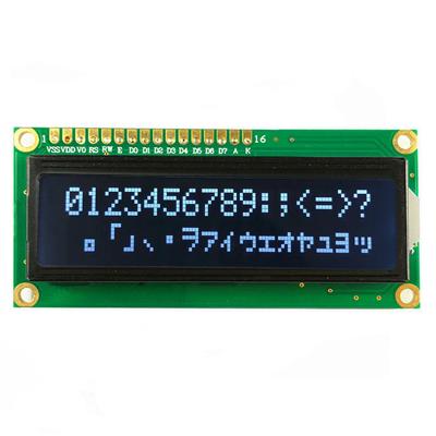 China OEM blue display module LCD backlight small character lcd display module with led for sale