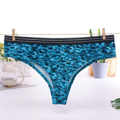 China China Factory Ladies Printed Cotton Sexy Thong Panties for sale