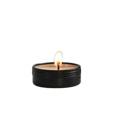 China Wholesale Hot Sale Food Grade Recycled Materials Mini Matte Black Candle Tins Empty With Lid Around Scented Soy Small Candle Tins Metal Stash Can for sale