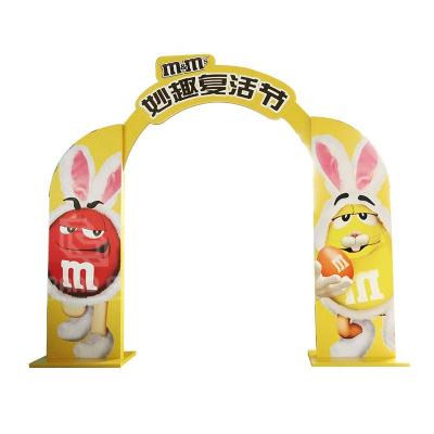 China Box recommended based on your new demands 2021 chocolate POS/POP cardboard arch advertising display standee for sale