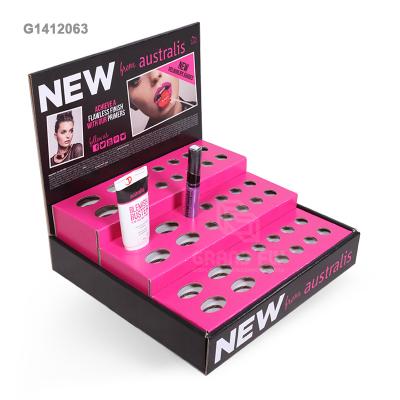 China Factory Customized Direct Sales Pop Up Cardboard Shows Against Lipstick Display PDQ Box With Logo for sale