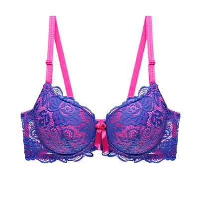 China Breathable Sexy Thong Bra Set Lace Since Perspective Underwear Set for sale