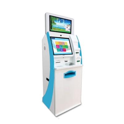 China customized free standing self-service visa card reader/Touch kiosk terminal with A4 laser printer for sale