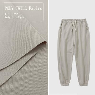 China Water Resistant Antistatic Stretch Fabric Twill Cotton Like Style T400 100% Polyester Fabric For Uniforms Jackets for sale