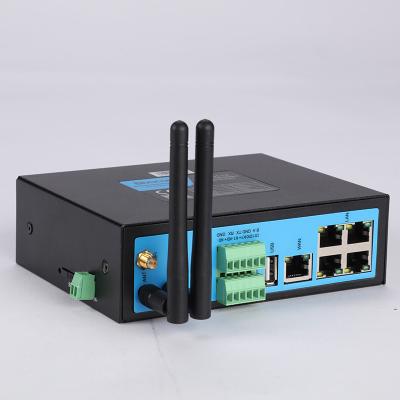 China Dual sim card gsm industrial wireless modem with LAN openwrt sms pass-through relay for remote reset TG451 for sale