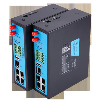 China Din rail mounted industrial lte 4g wireless gateway router gsm sd card modem TG451 for sale