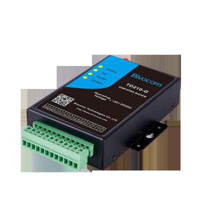 China Wireless industrial meter reading scada 3g gsm modem with analog input TD210 for sale