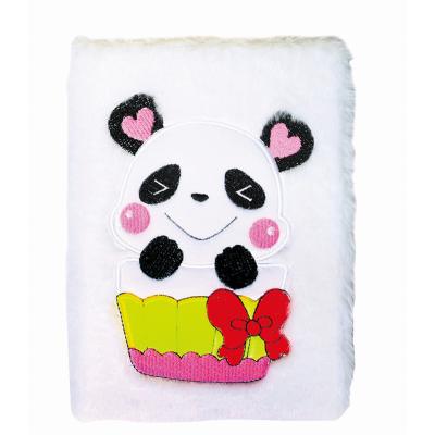 China 2020 New Gift Popular Children's Favorite Cover Plush Notebook Design Diary Diary for sale